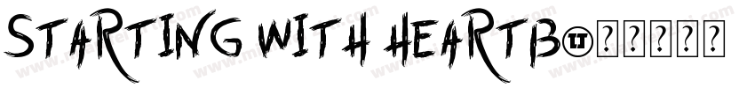 starting with heartb字体转换